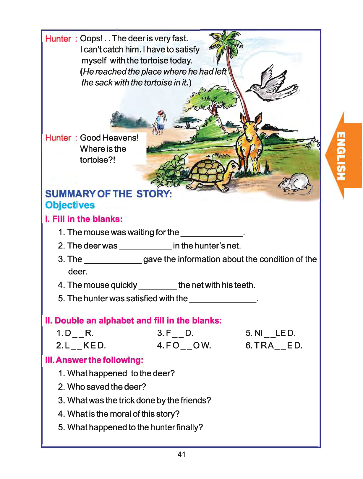 english story for class 2 with moral